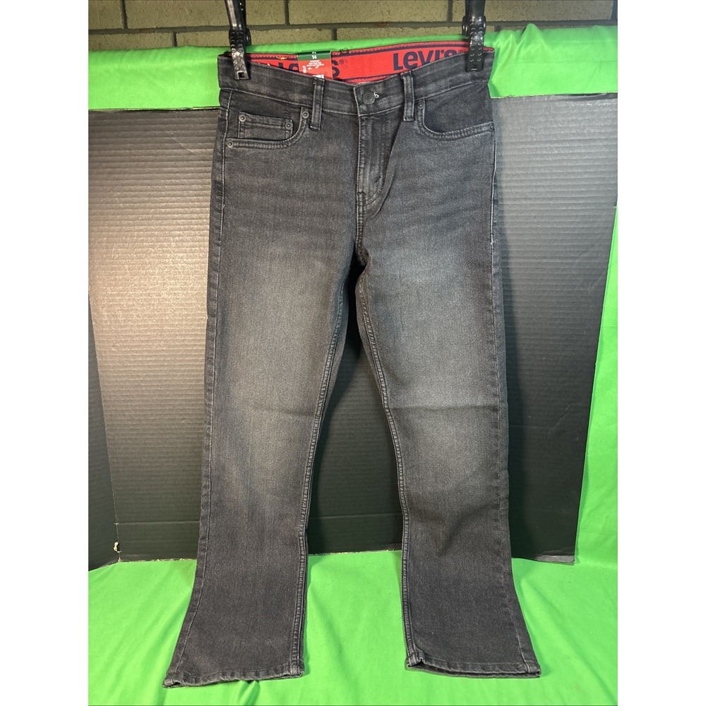 Levi's Boys 511 Slim Fit Denim Jeans Size 14 Black Slim Flex Stretch NWT